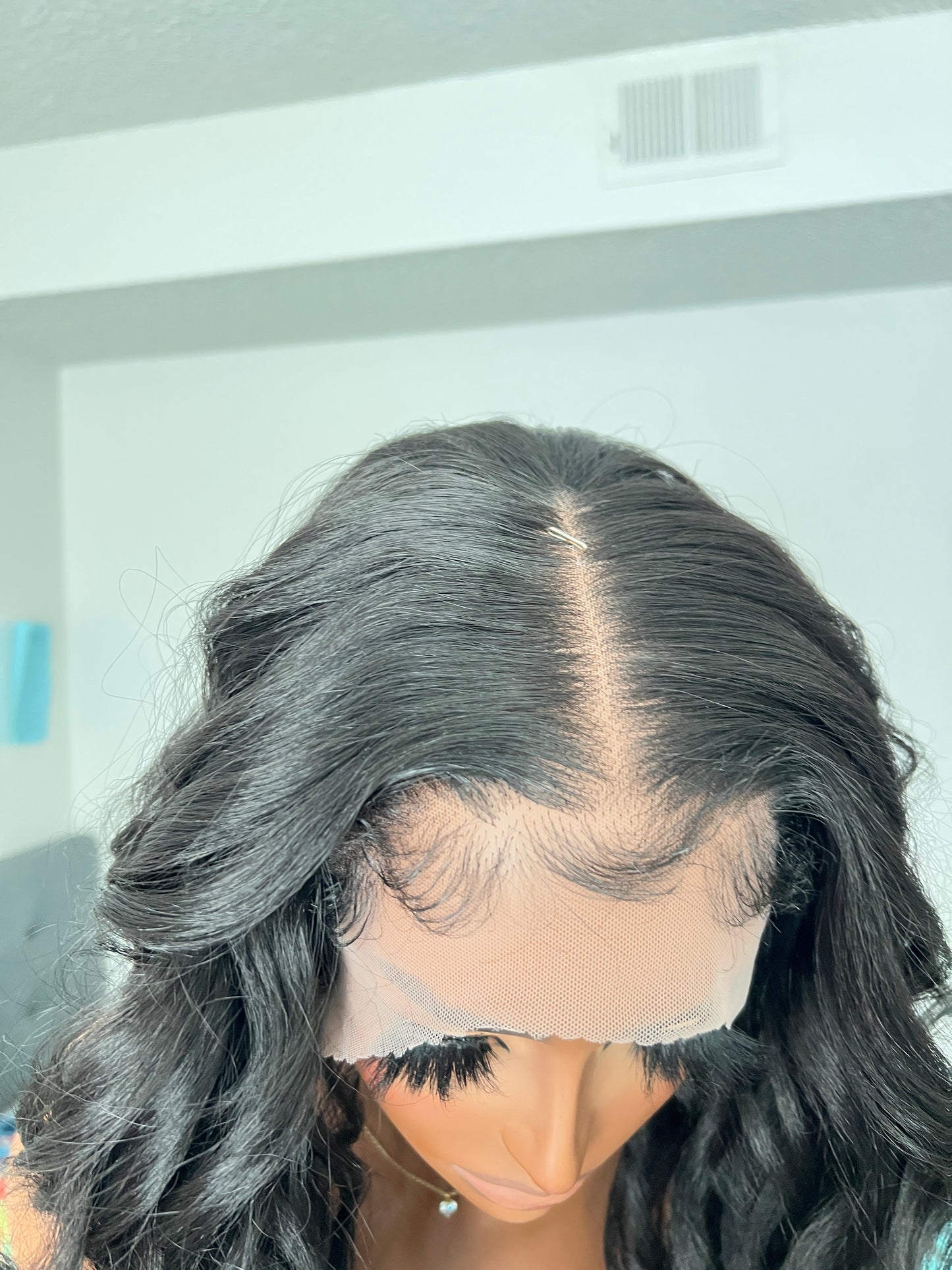 24” Black Curly Wig