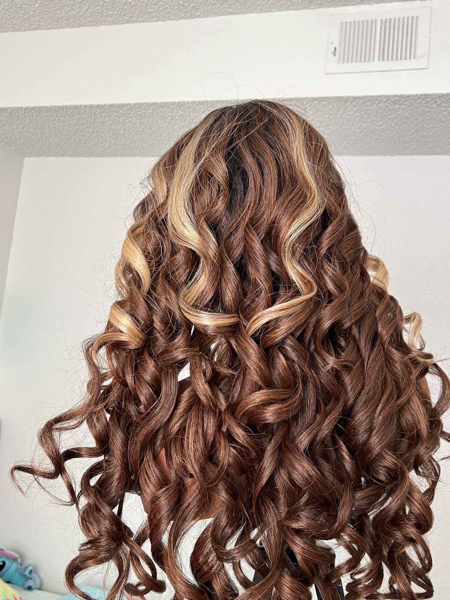 24” Balayage Brown Curly Wig